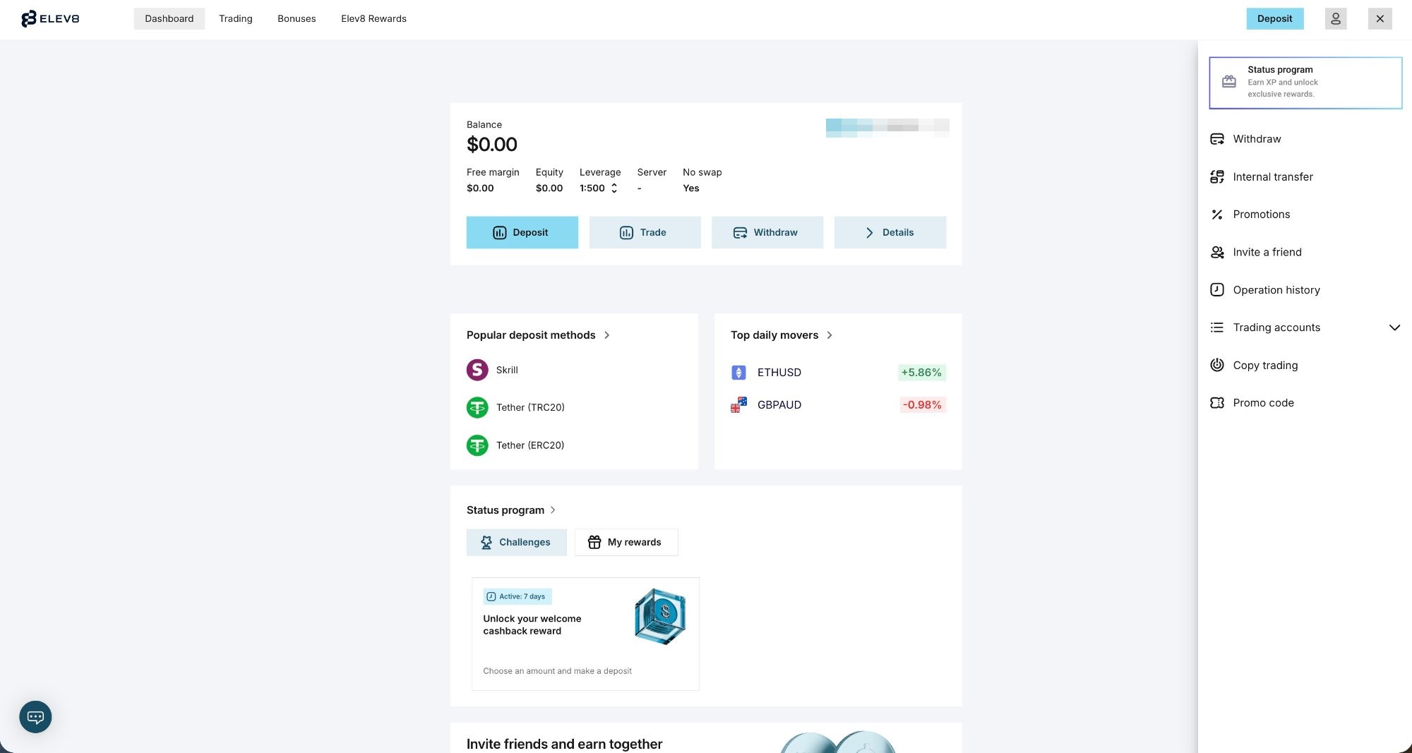 Elev8 Dashboard